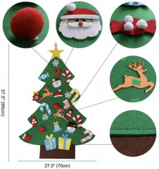 Новогодняя елка из фетра - Фото 3