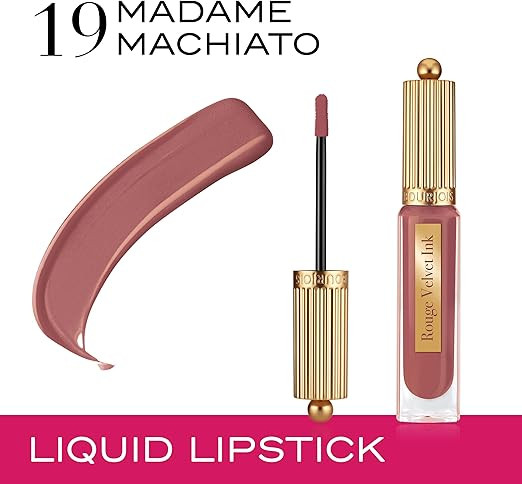 Помада для губ жидкая матовая «Rouge Velvet ink», тон 19 Madame Machiato