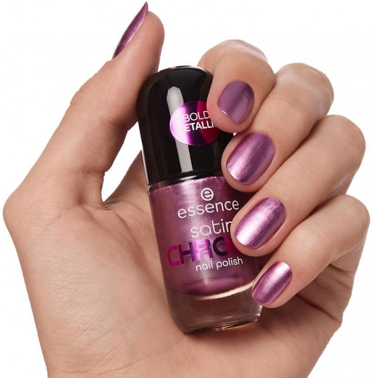 Лак для ногтей «Satin Chrome», оттенок 03 Meta Maroon