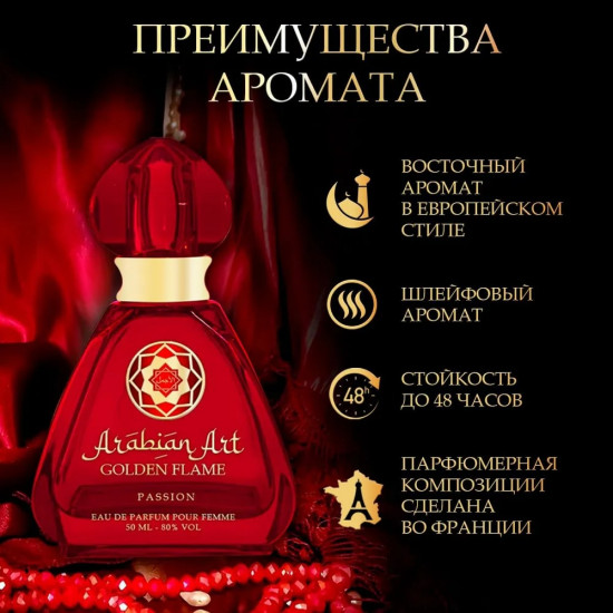 Парфюмированная вода «Golden Flame Passion»