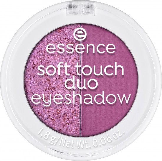 Тени для век двойные «Soft touch duo eyeshadow», оттенок 02 Berry Crush