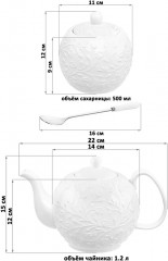 Сервиз чайный «Веточки-цветочки» - Фото 1