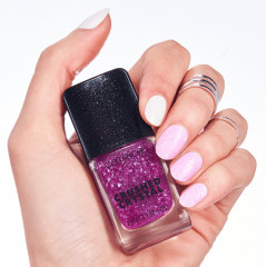 Покрытие для ногтей топовое с эффектом раскрошенного кристалла«Crushed Crystal Effect Top Coat», оттенок 010 Amethyst Aura - Фото 6