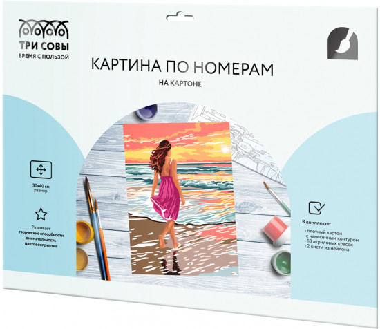 Картина по номерам «На встречу закату»