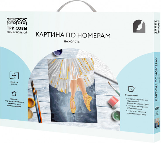 Картина по номерам «Золотые пуанты»