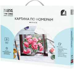 Картина по номерам «Пионы на окне» - Фото 1