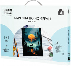 Картина по номерам «Лунная ночь в лесу» - Фото 1