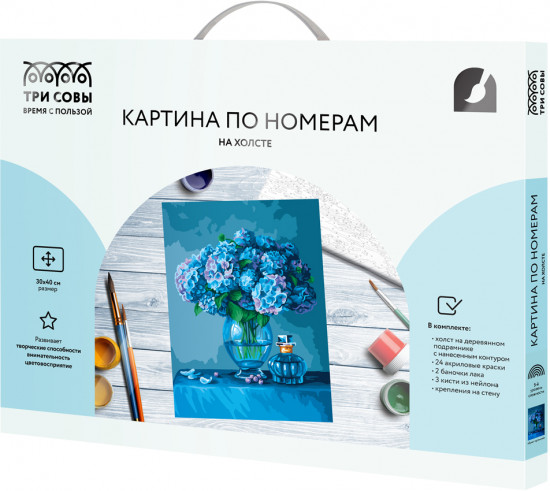 Картина по номерам «Букет гортензий»