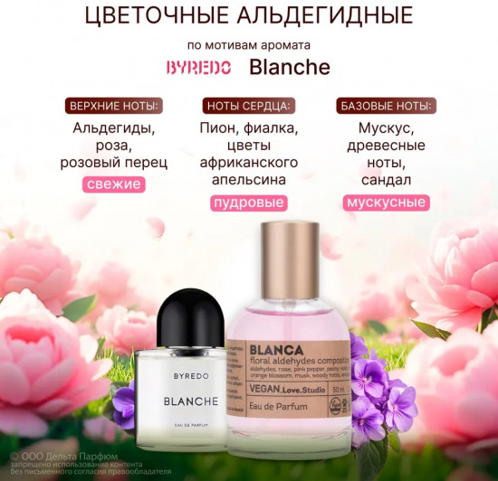 Парфюмированная вода «Vegan Love Studio Blanca»