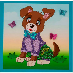 Мозаика из пайеток «Щенок» - Фото 2