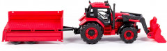 Трактор с погрузчиком и бортовым прицепом - Фото 4