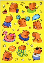 Набор наклеек «Капибара» - Фото 1