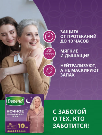 Подгузники ночные для взрослых