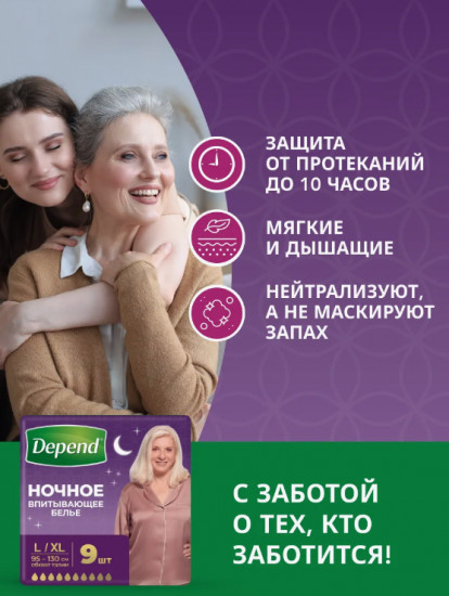 Подгузники ночные для взрослых