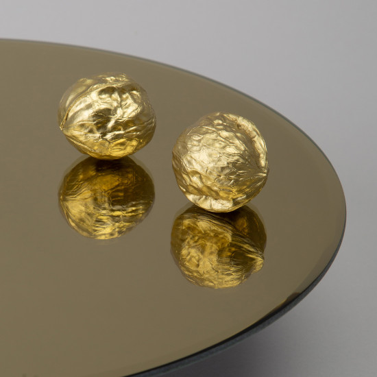 Тортовница на ножке «Golden Mirror»