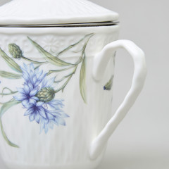 Кружка заварочная с ситом и крышкой «Васильки» - Фото 4