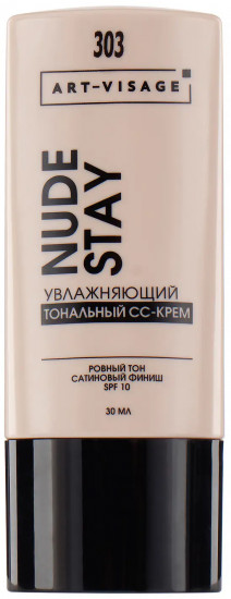 СС-крем для лица «Nude Stay» SPF 10, оттенок 303 Натуральный беж