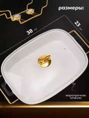 Мармит с крышкой на подставке - Фото 3