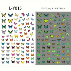 Наклейки для ногтей светящиеся в темноте «Бабочки» - Фото 4