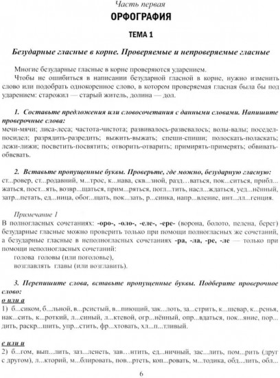 Русский язык. Правила и практикум