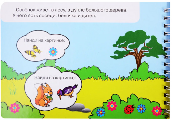Волшебная книжка-раскраска «Лесные животные». Многразовая расскраска. Рисуем водой