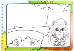 Волшебная книжка-раскраска «Лесные животные». Многразовая расскраска. Рисуем водой - Фото 2