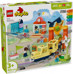 Конструктор Duplo 10428 Большой интерактивный общественный поезд. Big Interactive Community Train - Фото 2
