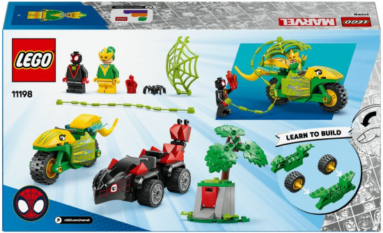 Конструктор LEGO® 11198 Спин и погоня за мотодинозавром Электро