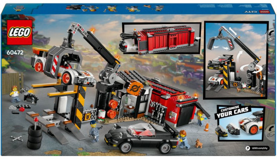 Конструктор LEGO® 60472 Свалка металлолома с машинами