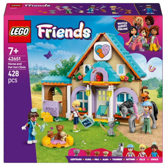 Конструктор LEGO® 42651 Ветклиника для лошадей и питомцев