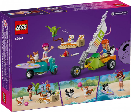 Конструктор LEGO® 42641 Скутер и собаки-серфингисты