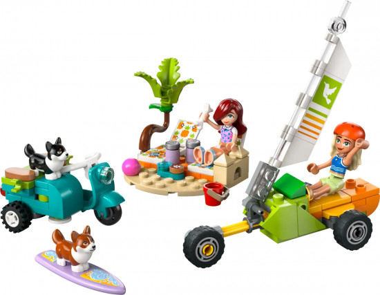 Конструктор LEGO® 42641 Скутер и собаки-серфингисты