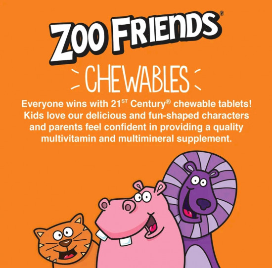 Таблетки жевательные с витамином C «Zoo Friends»