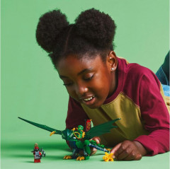 Конструктор Ninjago 71829  Зеленый лесной дракон Ллойда. Lloyd's Green Forest Dragon - Фото 9