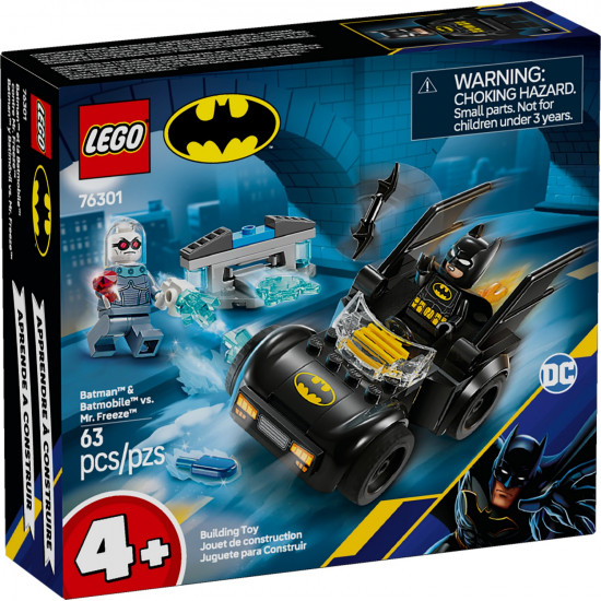 Конструктор LEGO® 76301 Бэтмен и бэтмобиль против мистера Фриза