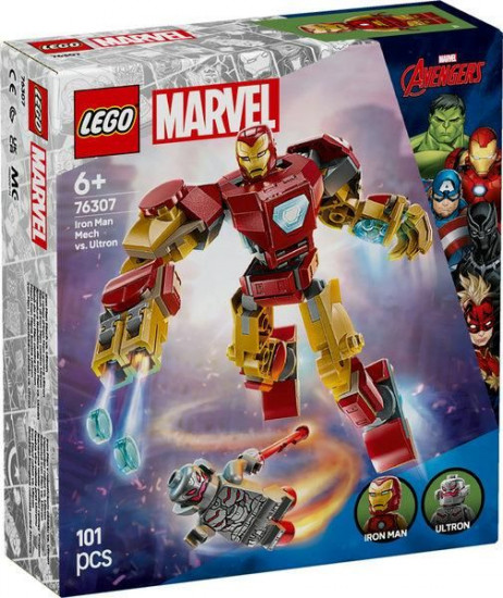 Конструктор LEGO® 76307 Робот Железного человека против Альтрона