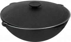 Казан чугунный с крышкой и дужкой в чехле - Фото 2