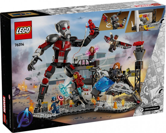 Конструктор LEGO® 76314 «Первый мститель: противостояние»: Напряженная схватка