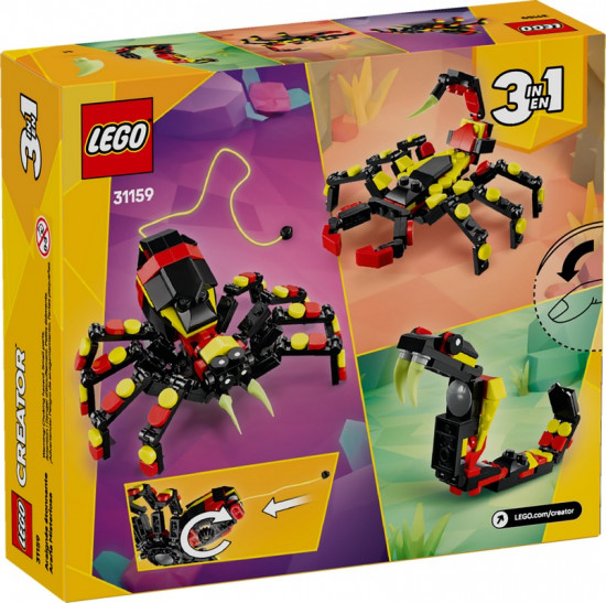 Конструктор LEGO® 31159 Дикие животные: Удивительный паук