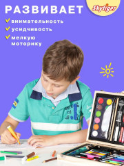 Набор для рисования в деревянном чемодане «Победитель» - Фото 5
