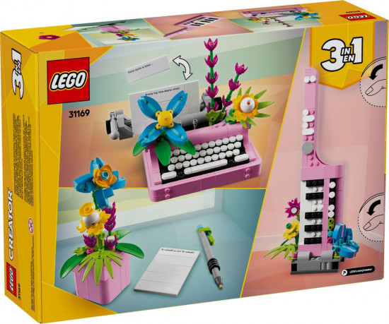 Конструктор LEGO® 31169 Печатная машинка с цветами