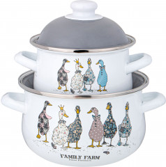 Набор кастрюль с крышками «Family farm» - Фото 3