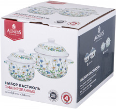 Набор кастрюль с крышками «Family farm» - Фото 4