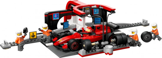 Конструктор LEGO® 60443 Пит-стоп F1 с болидом Ferrari
