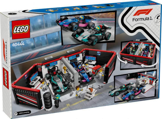 Конструктор LEGO® 60444 Гараж F1 для Mercedes-AMG и Alpine