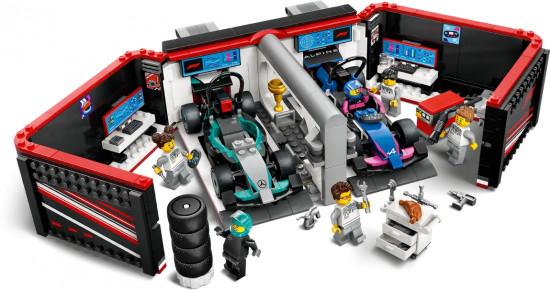 Конструктор LEGO® 60444 Гараж F1 для Mercedes-AMG и Alpine