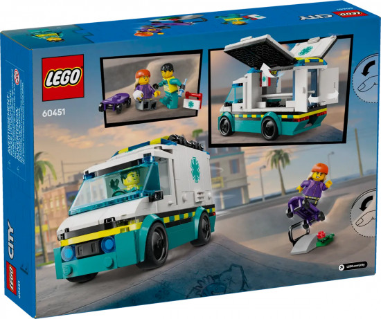 Конструктор LEGO® 60451 Машина скорой помощи