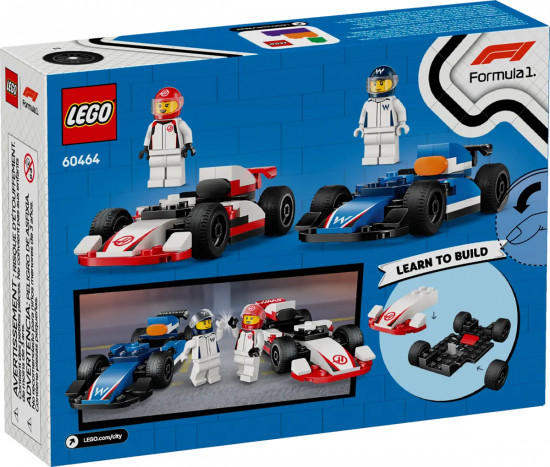 Конструктор LEGO® 60464 Болиды F1 Williams Racing и Haas F1