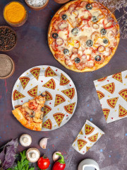 Набор тарелок одноразовых «Пицца» - Фото 1