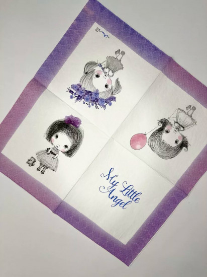 Комплект салфеток бумажных «My Little Angel. Мой маленький ангел»